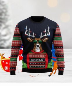 Deer Let It Glow Ugly Christmas Sweaters Impressive Gift For Men And Women