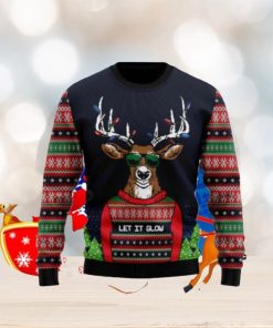 Deer Let It Glow Ugly Christmas Sweaters Impressive Gift For Men And Women