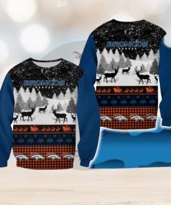 Denver Broncos Christmas Reindeer Trending All Over Print 3D Sweater For Fans Gift Christmas