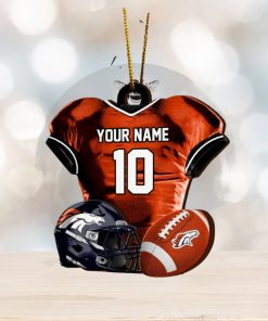 Denver Broncos NFL Sport Ornament Custom Name And Number