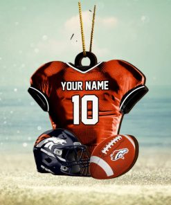 Denver Broncos NFL Sport Ornament Custom Name And Number