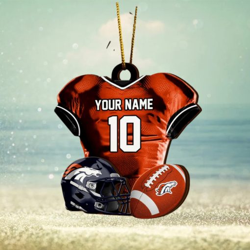 Denver Broncos NFL Sport Ornament Custom Name And Number