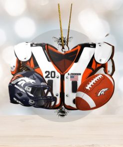 Denver Broncos NFL Sport Ornament Custom Your Name And Number