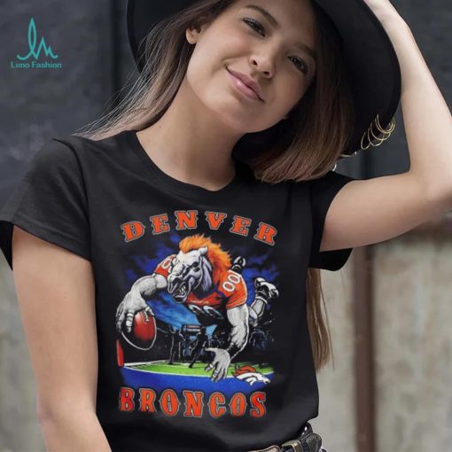 Denver Broncos NFL Team Uncommon Thunder let’s ride mascot t shirt