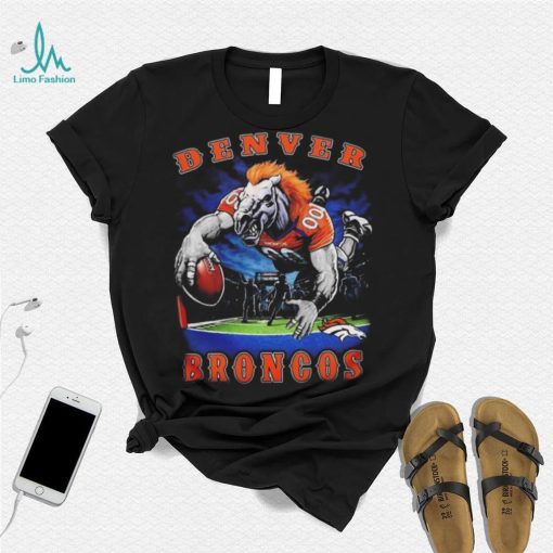 Denver Broncos NFL Team Uncommon Thunder let’s ride mascot t shirt