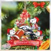 Denver Broncos Snoopy And NFL Sport Ornament Personalized Your Family Name