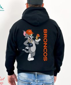 Denver Broncos T Shirt Print Tom And Jerry Nfl Tom And Jerry Tshirt For Fans