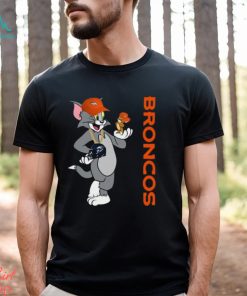 Denver Broncos T Shirt Print Tom And Jerry Nfl Tom And Jerry Tshirt For Fans