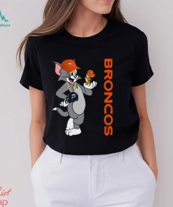 Denver Broncos T Shirt Print Tom And Jerry Nfl Tom And Jerry Tshirt For Fans