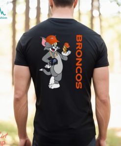 Denver Broncos T Shirt Print Tom And Jerry Nfl Tom And Jerry Tshirt For Fans
