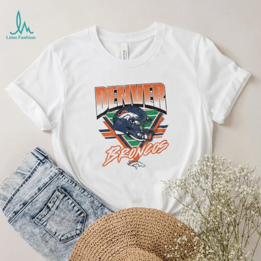 Denver Broncos White Triangle Vintage T Shirt