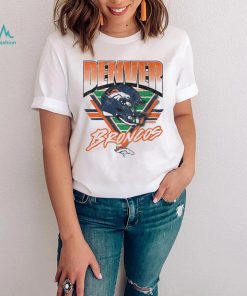 Denver Broncos White Triangle Vintage T Shirt