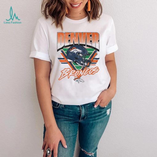 Denver Broncos White Triangle Vintage T Shirt