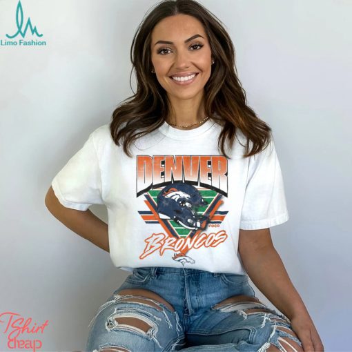 Denver Broncos White Triangle Vintage T Shirt
