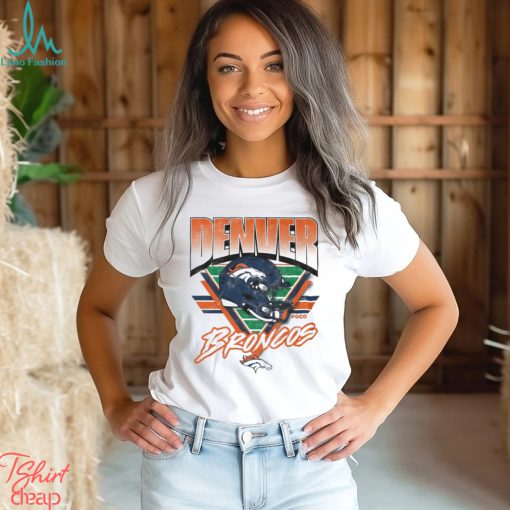 Denver Broncos White Triangle Vintage T Shirt