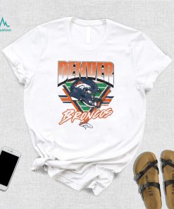 Denver Broncos White Triangle Vintage T Shirt