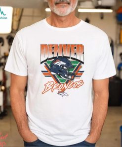 Denver Broncos White Triangle Vintage T Shirt