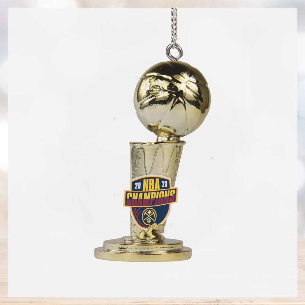 Denver Nuggets 2023 NBA Champions Trophy Ornament Denver Nuggets 2023 NBA Champions Trophy Ornament