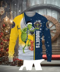 Denver Nuggets Grinch 3D Christmas Sweater