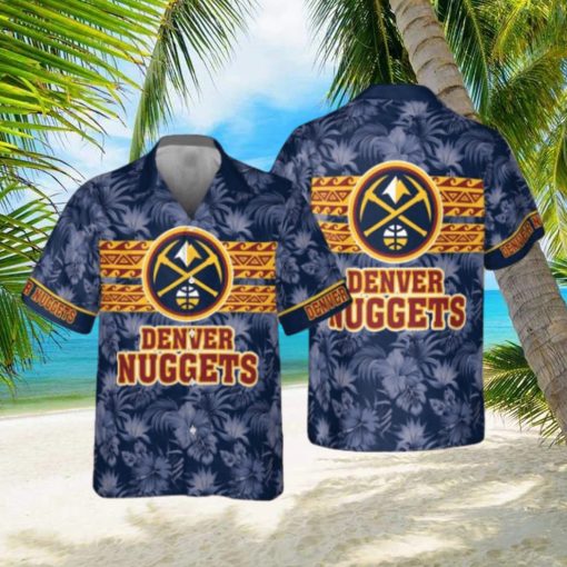 Denver Nuggets National Basketball Association 2023 Hibiscus Pattern AOP Hawaiian Shirt