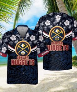 Denver Nuggets National National Basketball Association 2023 Polynesian Pattern AOP Hawaiian Shirt