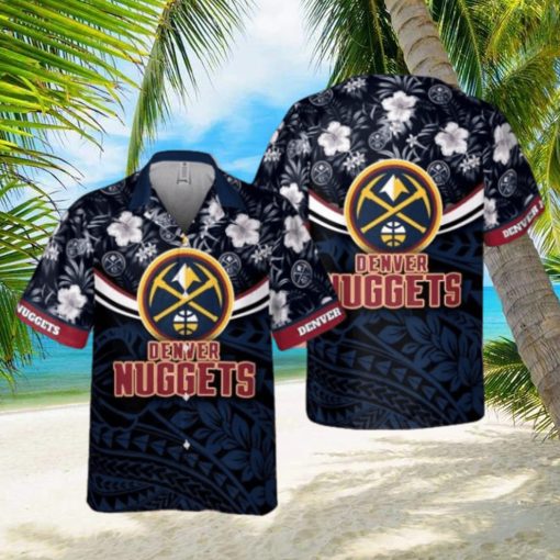 Denver Nuggets National National Basketball Association 2023 Polynesian Pattern AOP Hawaiian Shirt