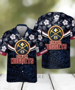 Denver Nuggets National National Basketball Association 2023 Polynesian Pattern AOP Hawaiian Shirt