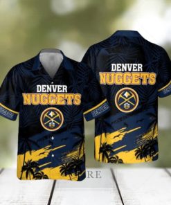 Denver Nuggets National Palm Tree Pattern Basketball Association 2023 AOP Hawaiian Shirt