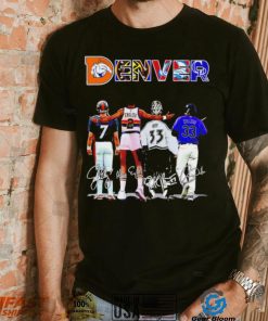 Denver city legend players signatures Vintage shirt