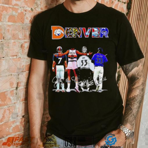 Denver city legend players signatures Vintage shirt