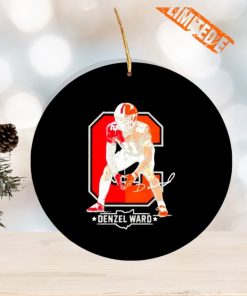 Denzel Ward Cleveland Browns football signature Ornament