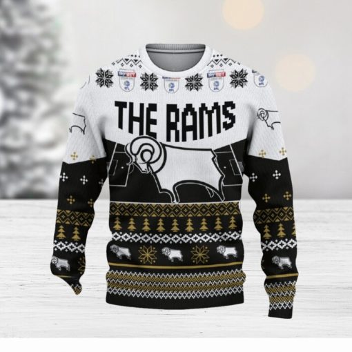 Derby County Custom Name 3D Sweater Funny Gift For Men And Women Fans Christmas