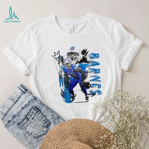 Derrick Barnes number 55 Detroit Lions football player pose gift shirt