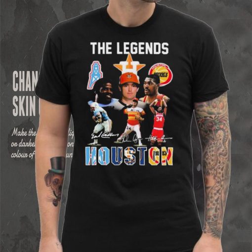 Deshaun Watson Hakeem Olajuwon Nolan Ryan The Legends Houston Sports Teams Signatures Shirt