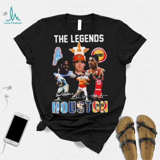 Deshaun Watson Hakeem Olajuwon Nolan Ryan The Legends Houston Sports Teams Signatures Shirt