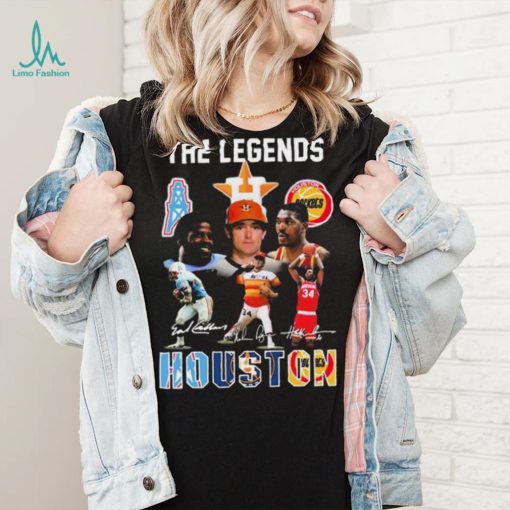 Deshaun Watson Hakeem Olajuwon Nolan Ryan The Legends Houston Sports Teams Signatures Shirt