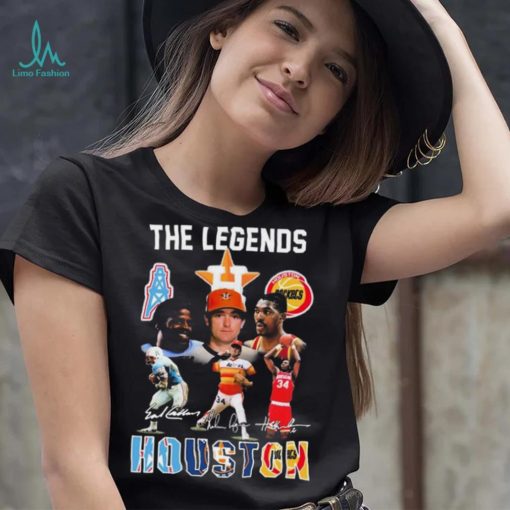 Deshaun Watson Hakeem Olajuwon Nolan Ryan The Legends Houston Sports Teams Signatures Shirt