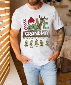 Design Grinch hat santa love Grandma baby Grinch’s merry christmas shirt