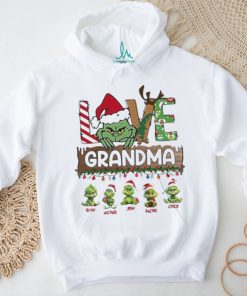 Design Grinch hat santa love Grandma baby Grinch’s merry christmas shirt