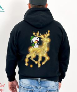 Design Snoopy and Woodstock santa reindeer riding merry christmas shirt