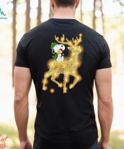 Design Snoopy and Woodstock santa reindeer riding merry christmas shirt