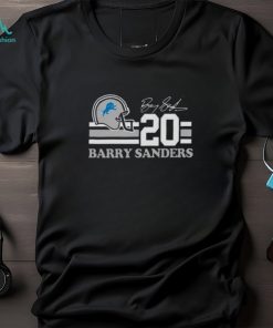 Detroit Lions Barry Sanders 20 Signature T shirt