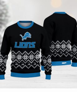 Detroit Lions Christmas Pattern Hot Trending Ugly Sweater Gift For Fans