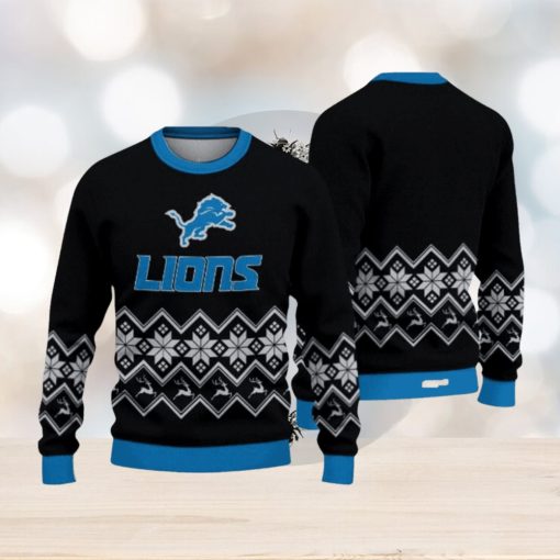 Detroit Lions Christmas Pattern Hot Trending Ugly Sweater Gift For Fans