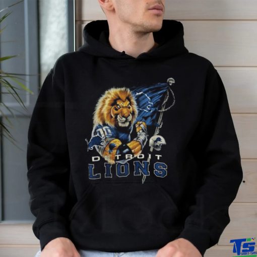 Detroit Lions Football Quarterback Lion Warrior T Shirt
