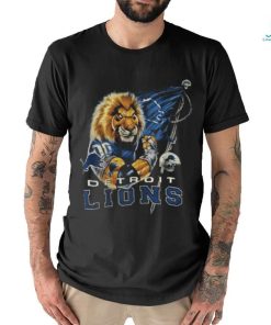 Detroit Lions Football Quarterback Lion Warrior T Shirt