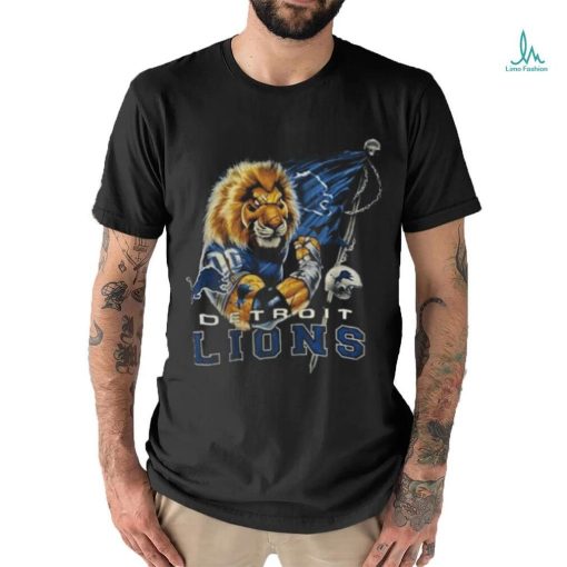Detroit Lions Football Quarterback Lion Warrior T Shirt