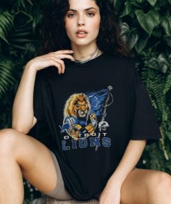 Detroit Lions Football Quarterback Lion Warrior T Shirt