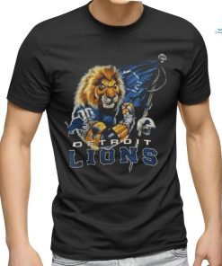 Detroit Lions Football Quarterback Lion Warrior T Shirt