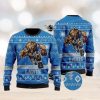 Detroit Lions Christmas Skull Halloween Ugly Christmas Sweaters